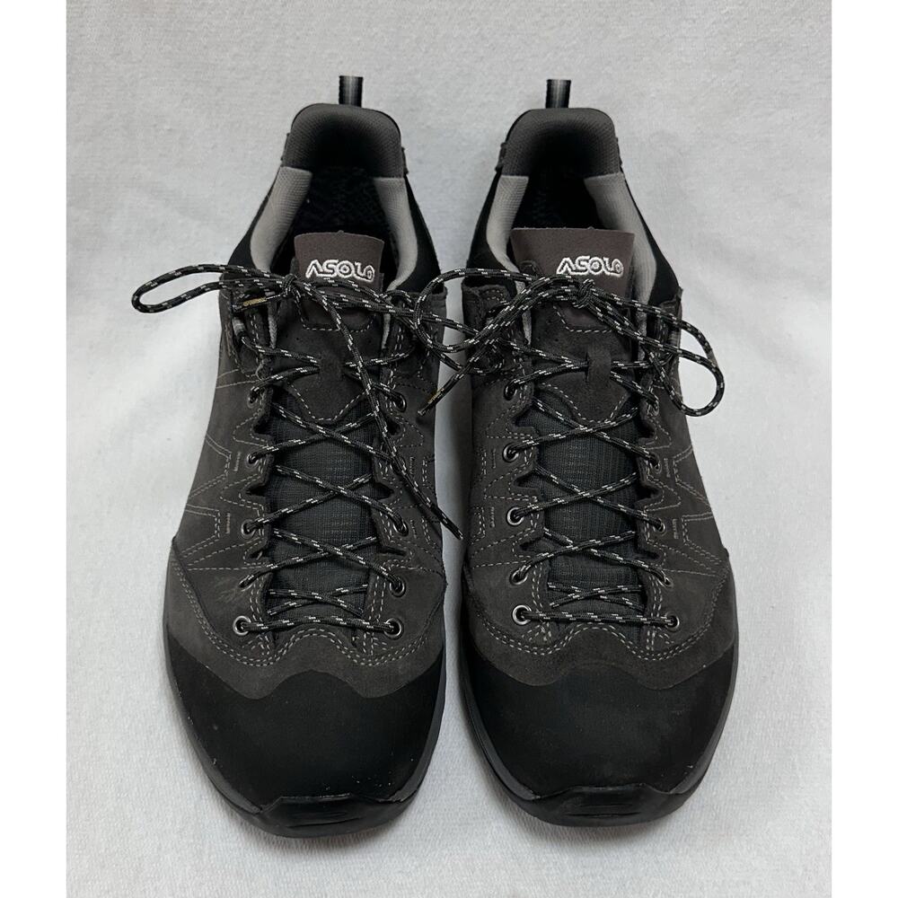 Asolo Agent Evo GTX Waterproof Grey Suede Low Lace Up Hiking Shoes Mens US 10.5